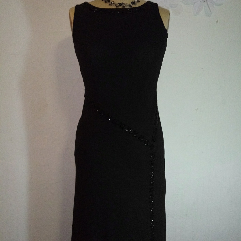 SD SANDRA DARREN BRAND DRESS BLACK COLOR